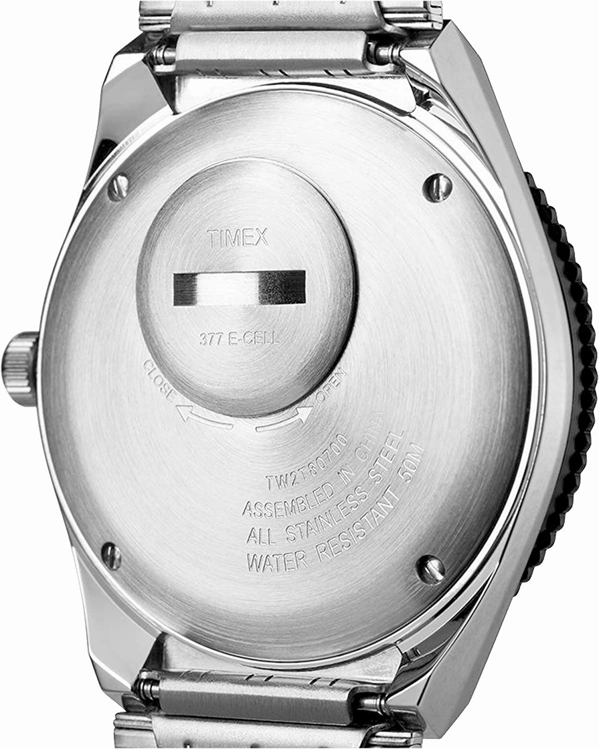 Timex 38 mm Q Timex Reissue Stainless Steel Case Blue Dial Stainless Steel Bracelet