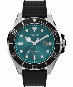 Timex Harborside Coast 43mm Silicone Strap Watch TW2V91700