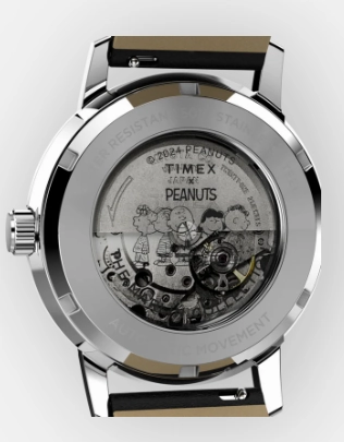 Timex Marlin Automatic x Peanuts Sketch 40mm Leather Strap Watch