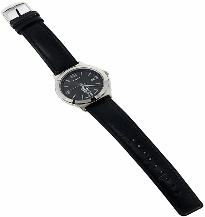Timex Men's Auburn University Tigers Watch Black Leather Band Ace