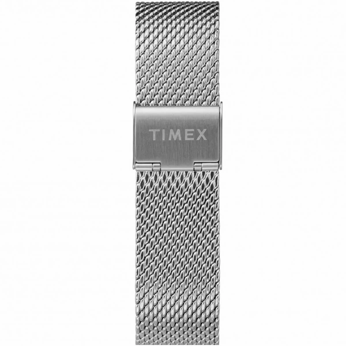 Timex Men's Automatic Watch - Marlin Black Dial Silver Mesh Bracelet | TW2T22900ZV