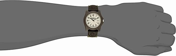 Timex Men's T49101 Expedition Camper Green Nylon/Leather Strap Watch