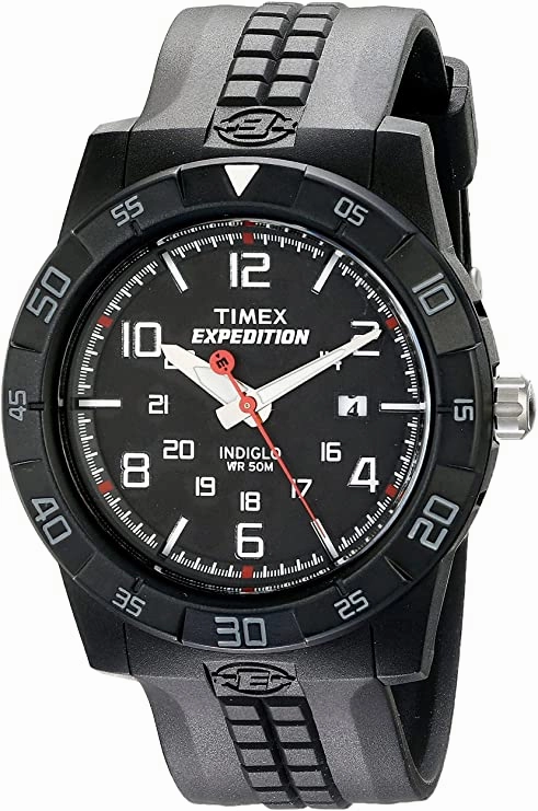 Timex Men's T49831 Expedition Rugged Analog Black Resin Strap Watch