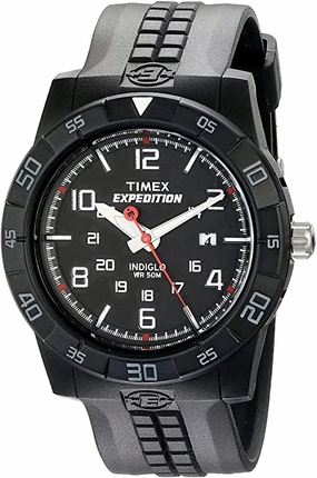Timex Men's T49831 Expedition Rugged Analog Black Resin Strap Watch