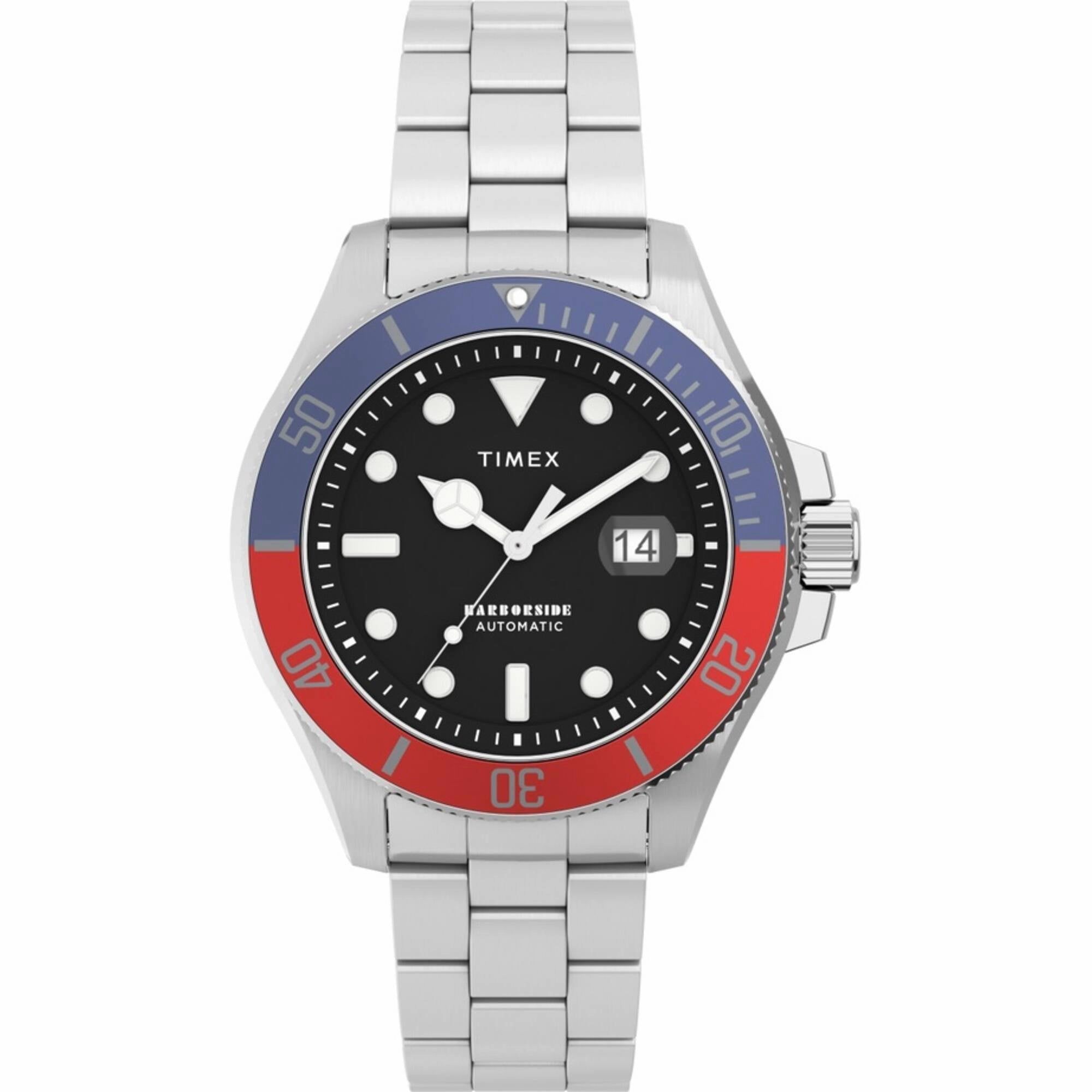 Timex Men's Watch - Harborside Coast Blue and Red Rotating Bezel | TW2V72100VQ