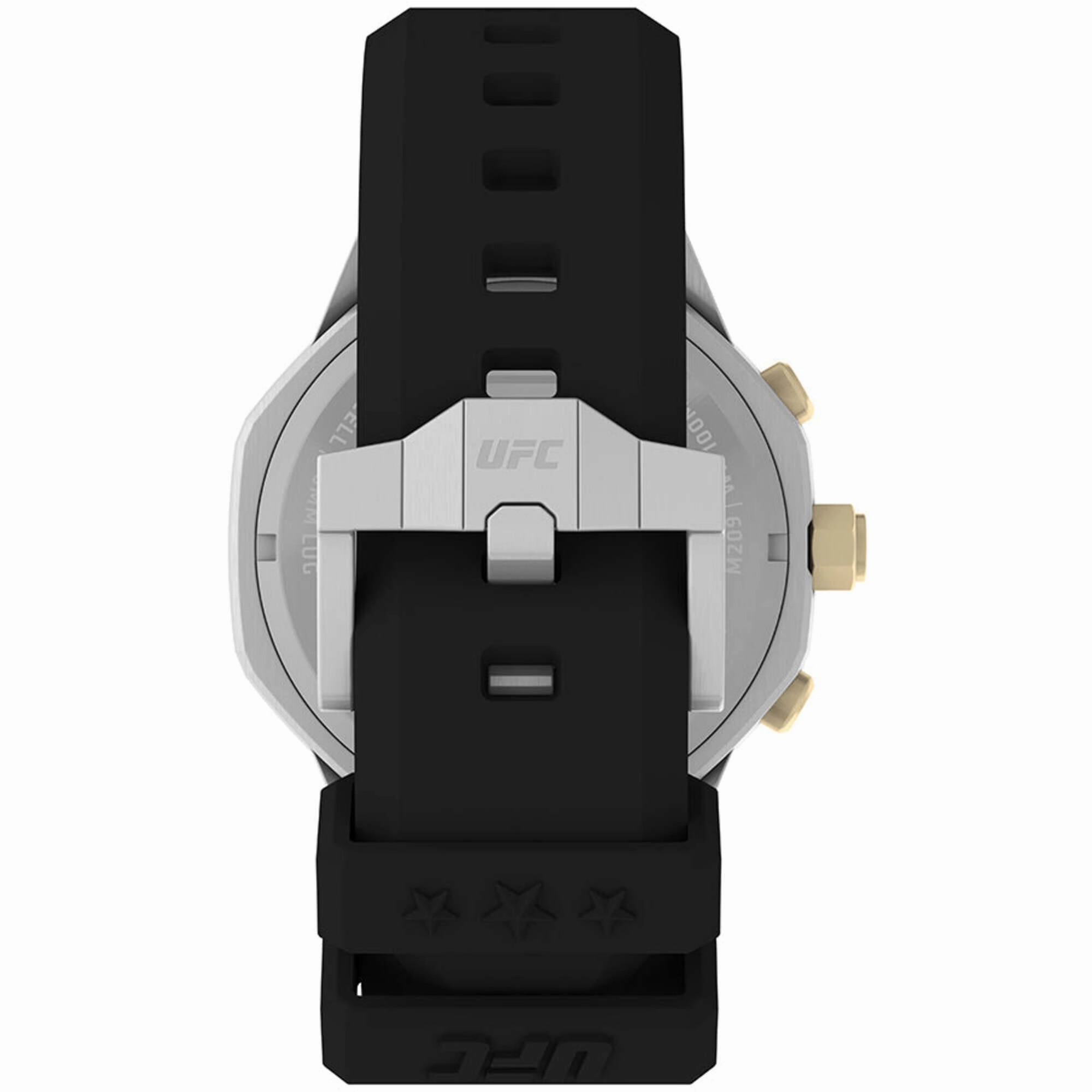 Timex Men's Watch - UFC King Chrono Gold Tone Bezel Black Dial Strap | TW2V87300