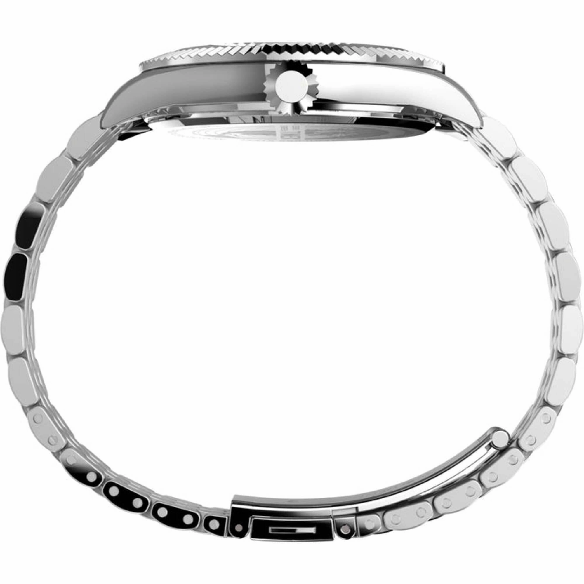 Timex Men's Watch - Waterbury Legacy Green Dial Stainless Steel Bracelet | TW2V18100VQ
