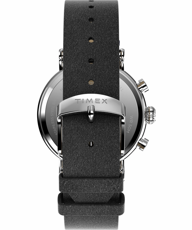 Timex Standard Chronograph 41mm Eco-Friendly Leather Strap Watch TW2V71100