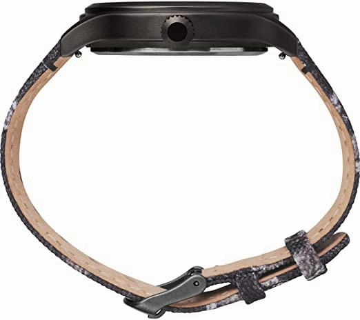 Timex x Mossy Oak Men's Expedition Scout 43mm Watch  Original Bottomland Camo Fabric & Leather Strap