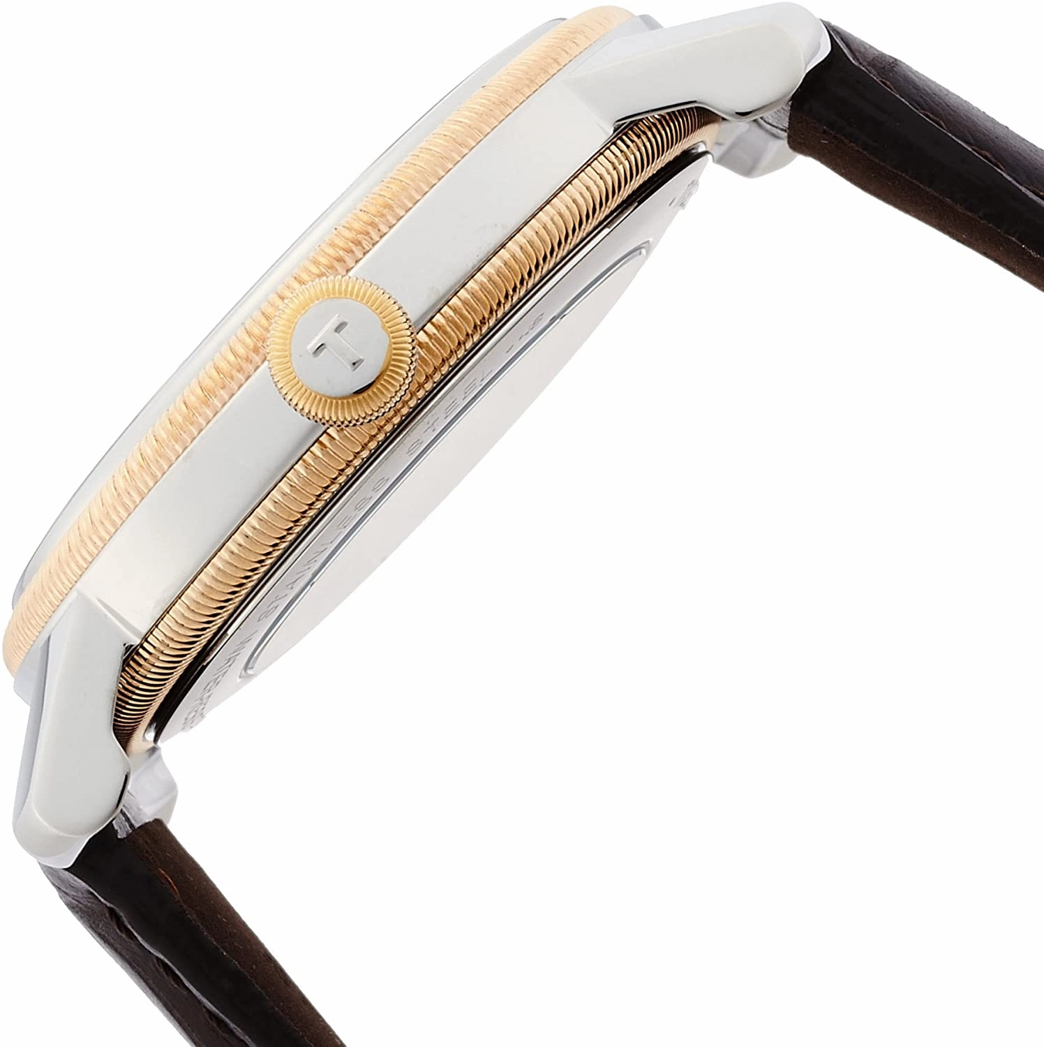 Tissot Bridgeport Powermatic 80 Brown Leather Men's Watch T0974072603300