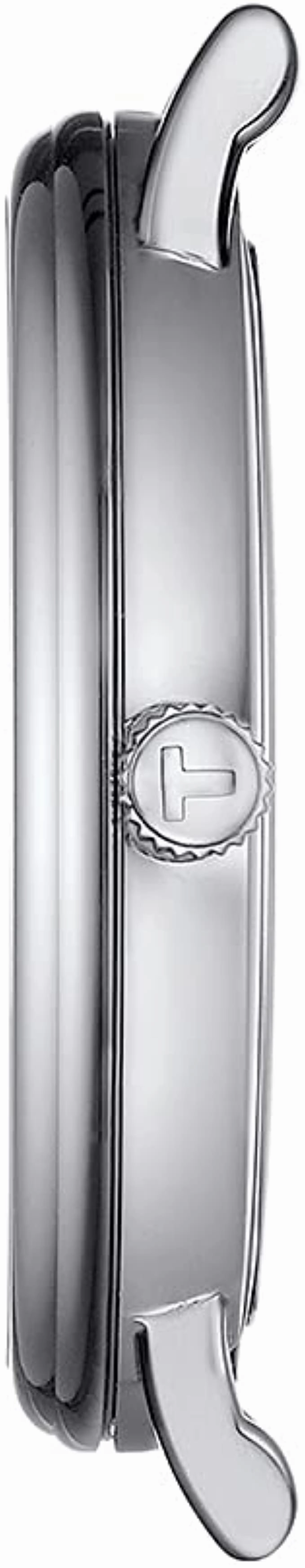 Tissot Men's Carson Moonphase 316L Stainless Steel case Swiss Quartz Watch Strap, Gray, 20 (Model: T1224231103300)