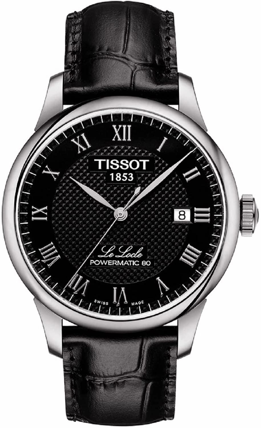 Tissot Men's Le Locle Stainless Steel Dress Watch Black T0064071605300