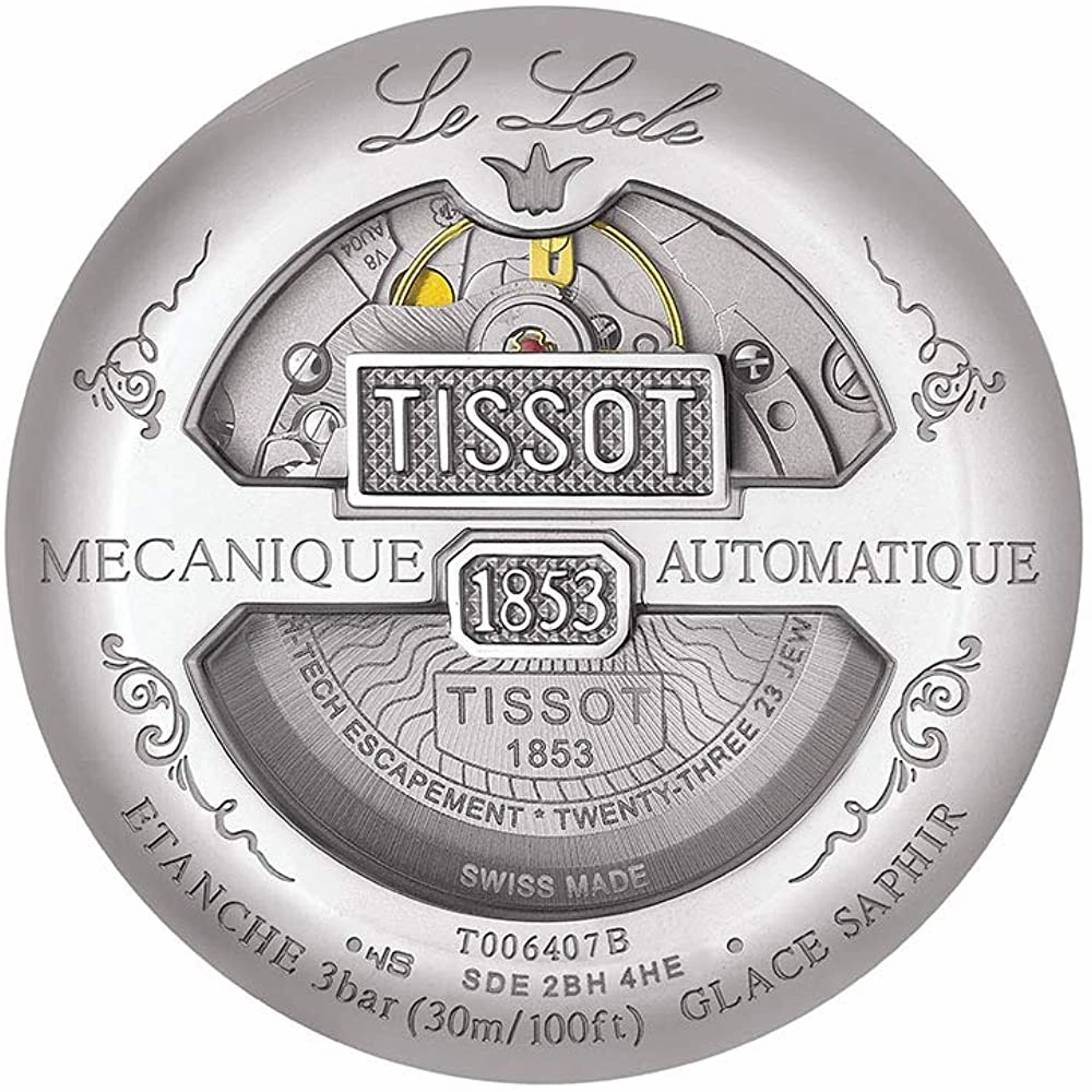 Tissot Men's Le Locle Stainless Steel Dress Watch Black T0064071605300