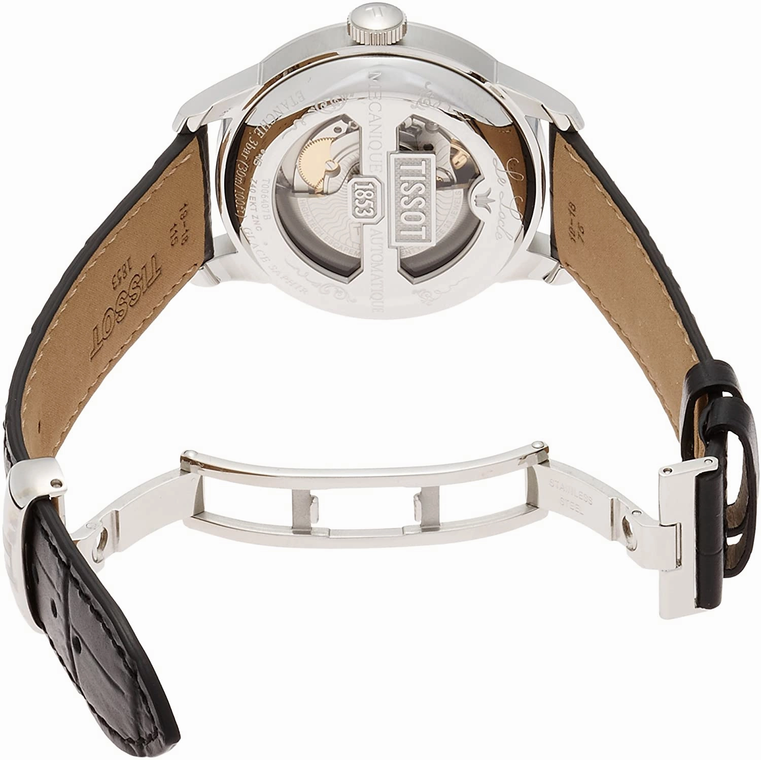 Tissot Men's Le Locle Stainless Steel Dress Watch Black T0064071605300