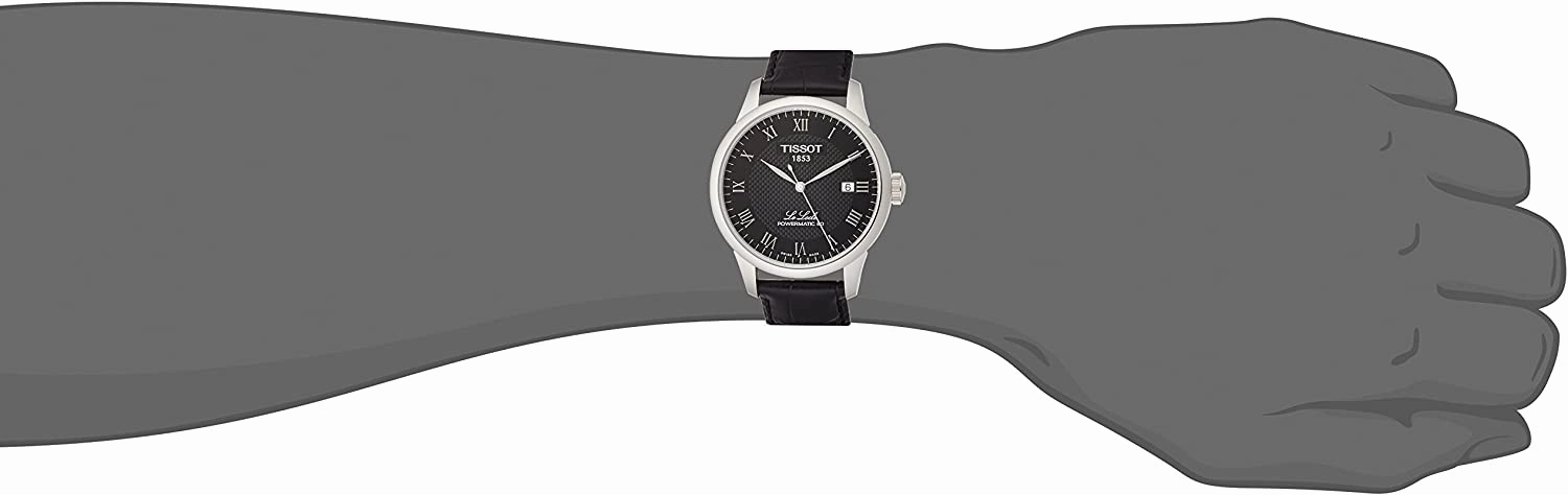 Tissot Men's Le Locle Stainless Steel Dress Watch Black T0064071605300