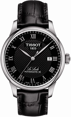 Tissot Men's Le Locle Stainless Steel Dress Watch Black T0064071605300