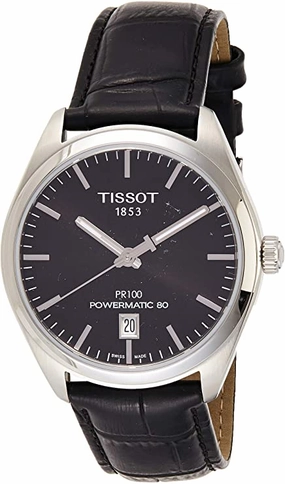 Tissot Men's PR 100 316L Powermatic 80 Black Dial Men's Watch T101.407.16.051.00