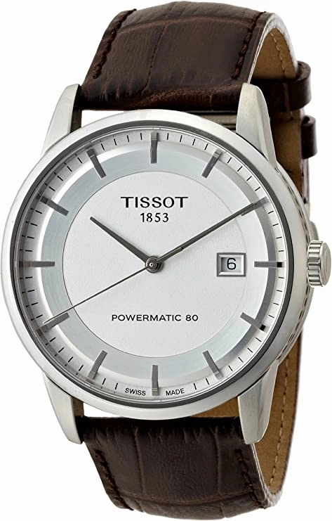 Tissot Men's T0864071603100 Luxury Analog Display Swiss Automatic Brown Watch