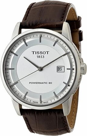 Tissot Men's T0864071603100 Luxury Analog Display Swiss Automatic Brown Watch