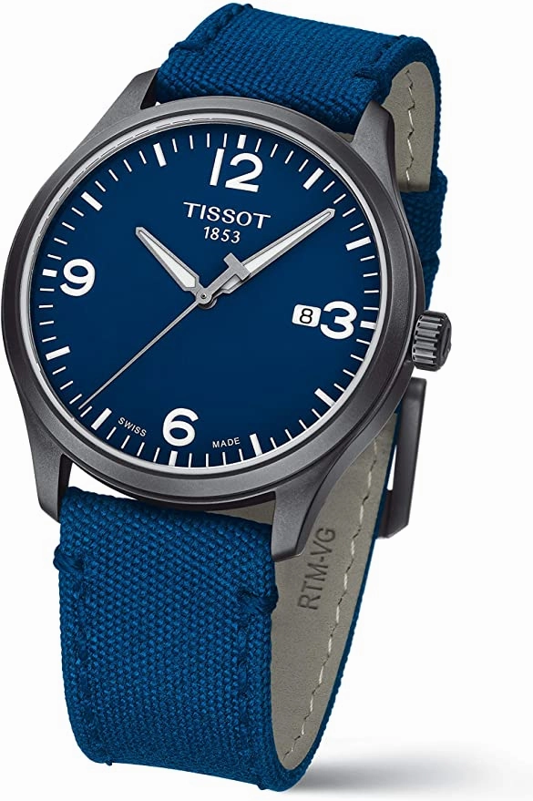 Tissot mens Gent XL Stainless Steel Casual Watch Blue T1164103704700