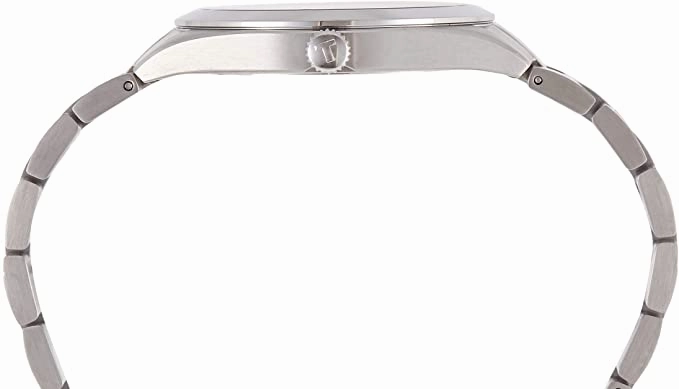 Tissot mens Gentleman Stainless Steel Dress Watch Grey T1274101105100