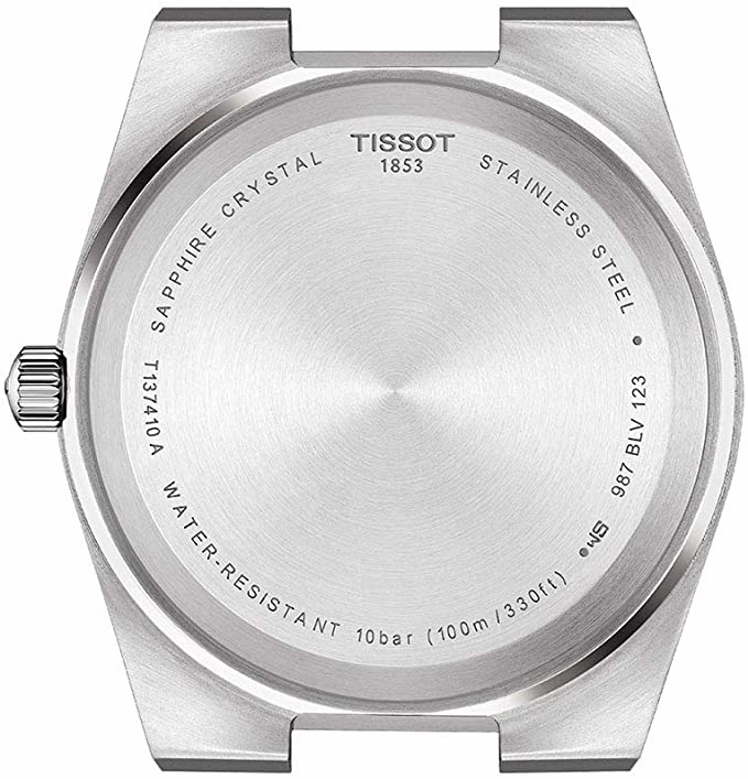 Tissot mens PRX 316L stainless steel case Dress Watch Grey T1374101103100