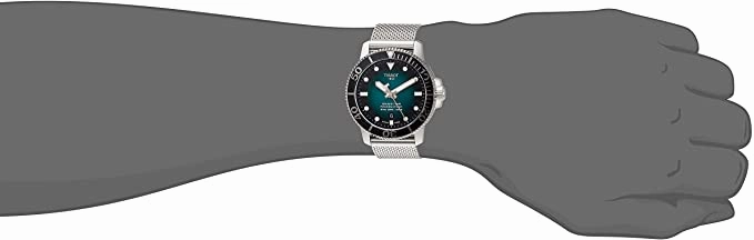 Tissot mens Seastar Stainless Steel Casual Watch Grey T1204071109100