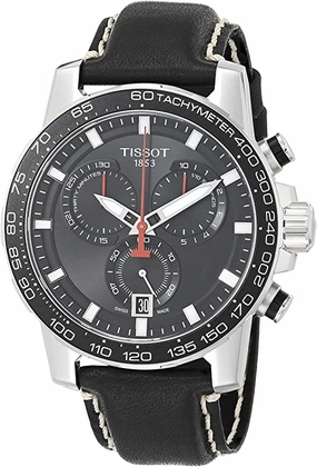 Tissot mens Supersport Stainless Steel Casual Watch Black T1256171605100