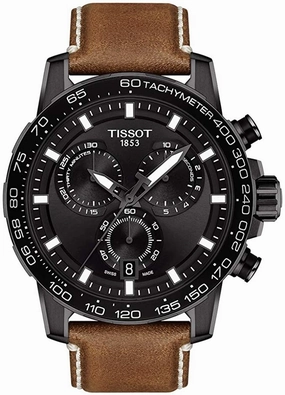 Tissot mens Supersport Stainless Steel Sport Watch Brown T1256173605101