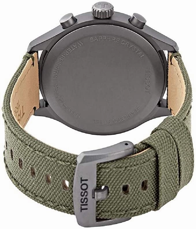Tissot mens Tissot Chrono XL Stainless Steel Casual Watch Kaki T1166173726700