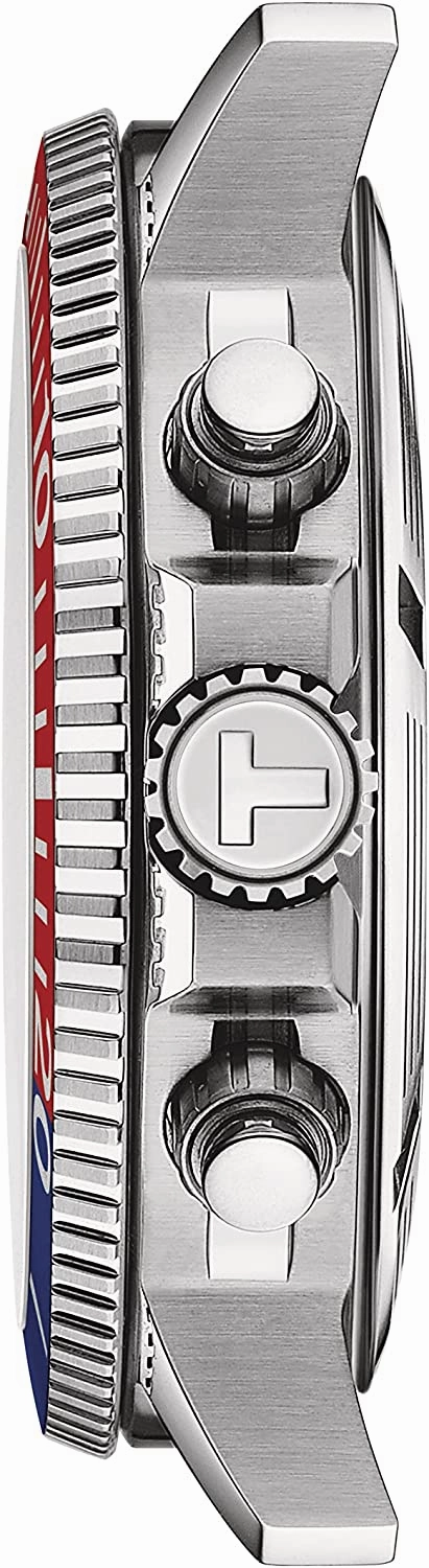 Tissot Mens Tissot Seastar 1000 Quartz Chronograph 316L Stainless Steel case Swiss Quartz Watch, Grey, Stainless Steel, 22 (T1204171104103)
