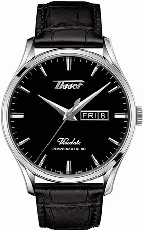 Tissot mens Viso Date 316L stainless steel case Specialities Black T1184301605100