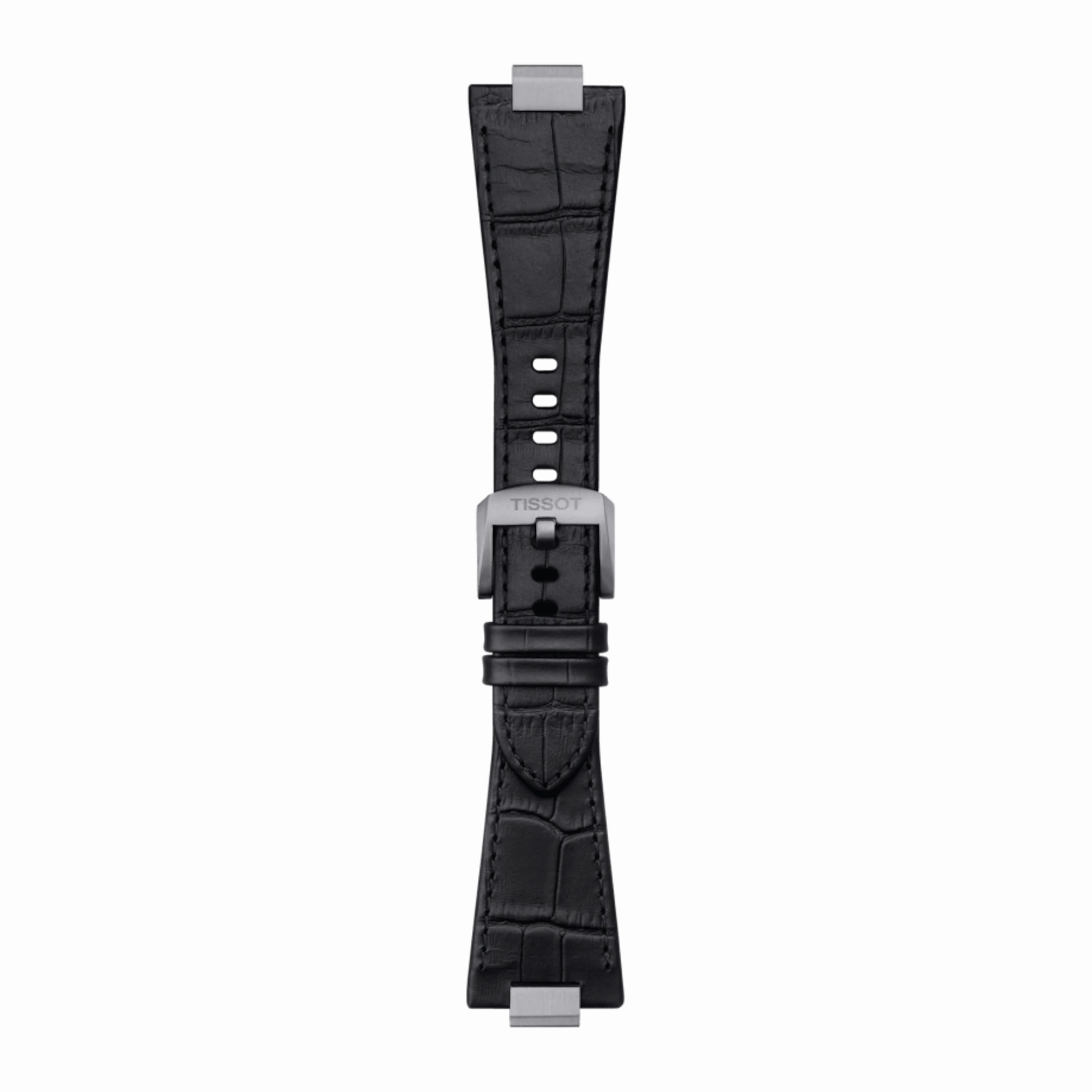 TISSOT OFFICIAL BLACK PRX LEATHER STRAP WITH STEEL ENDPIECE T852047562