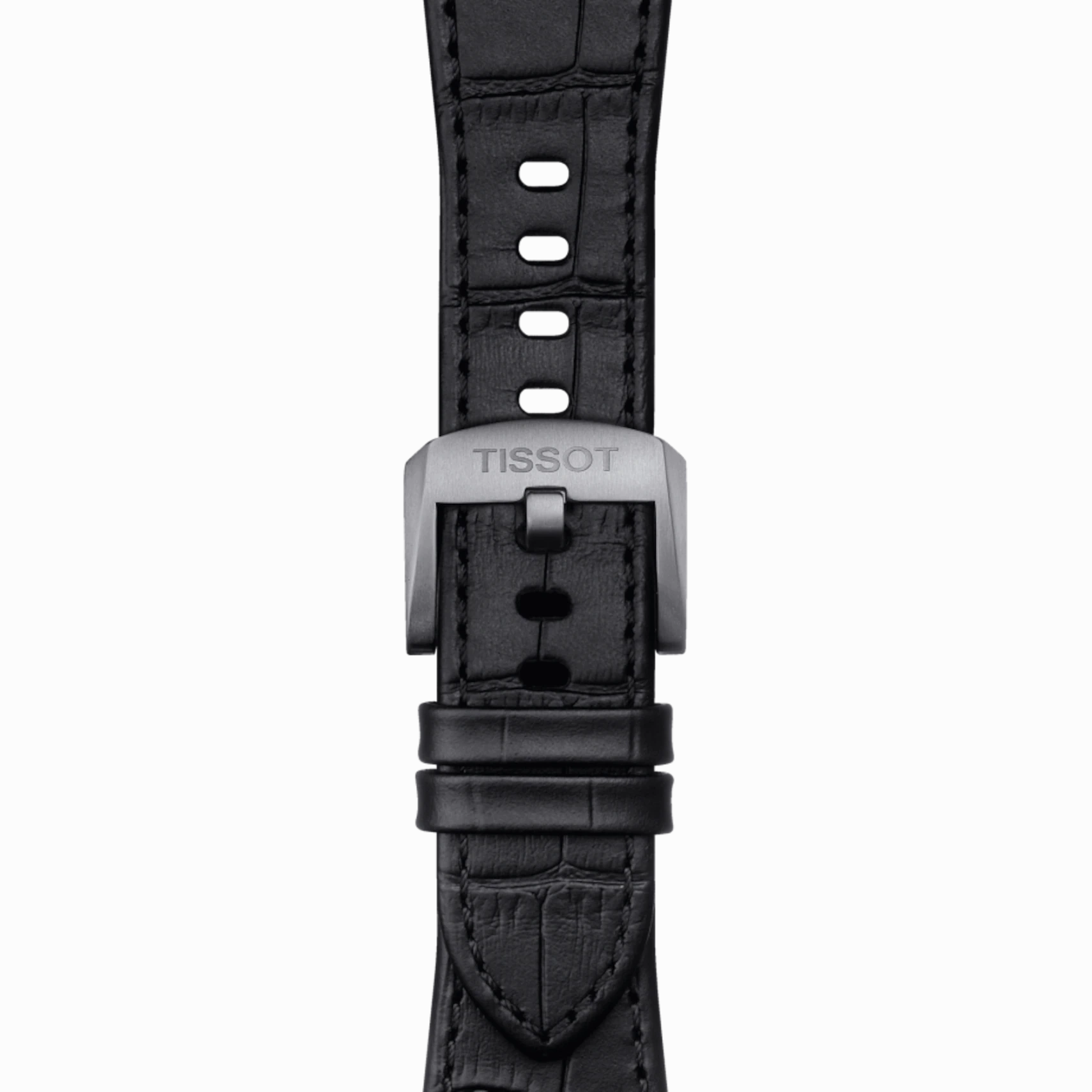 TISSOT OFFICIAL BLACK PRX LEATHER STRAP WITH STEEL ENDPIECE T852047562