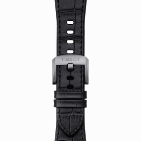TISSOT OFFICIAL BLACK PRX LEATHER STRAP WITH STEEL ENDPIECE T852047562