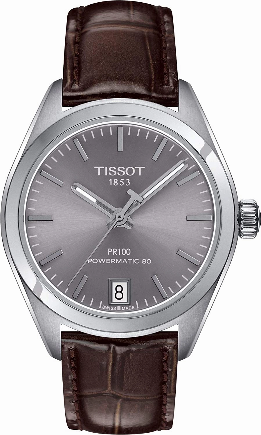 Tissot PR 100 Automatic Rhodium Dial Ladies Watch T101.207.16.071.00