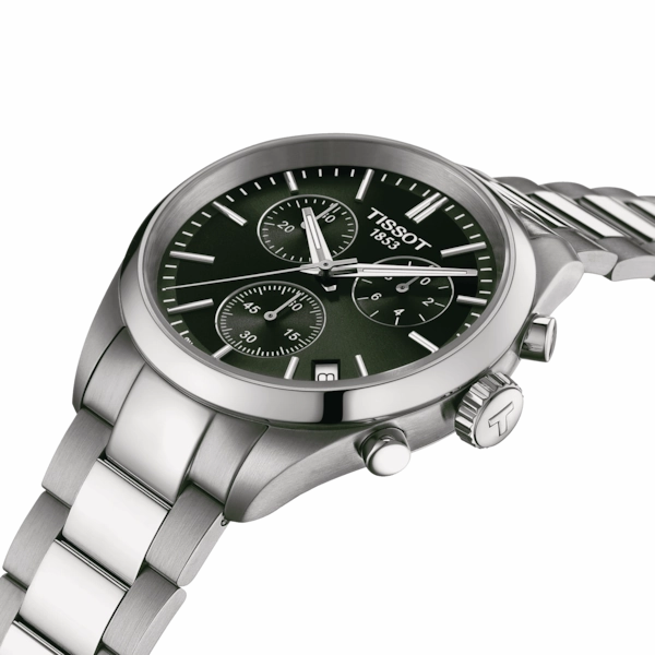 TISSOT PR 100 Chronograph Green Dial