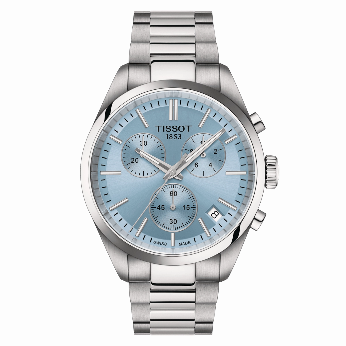 TISSOT PR 100 Chronograph Ice Blue Dial