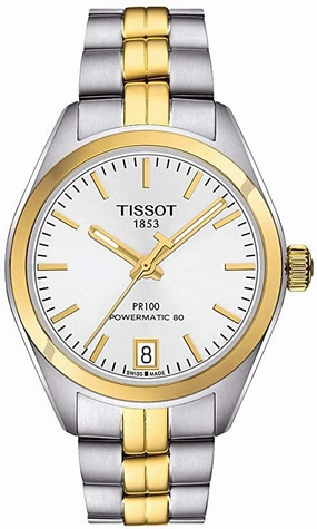 Tissot PR 100 Powermatic Silver Dial Ladies Watch T101.207.22.031.00