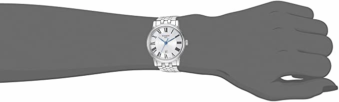 Tissot womens Carson Stainless Steel Dress Watch Grey T1222101103300