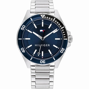 Tommy Hilfiger Men's Watch - Logan Quartz Silver Stainless Steel Bracelet | 1792012