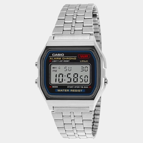 Unisex Vintage Black Dial Stainless Steel A159WA-N1DF - D338