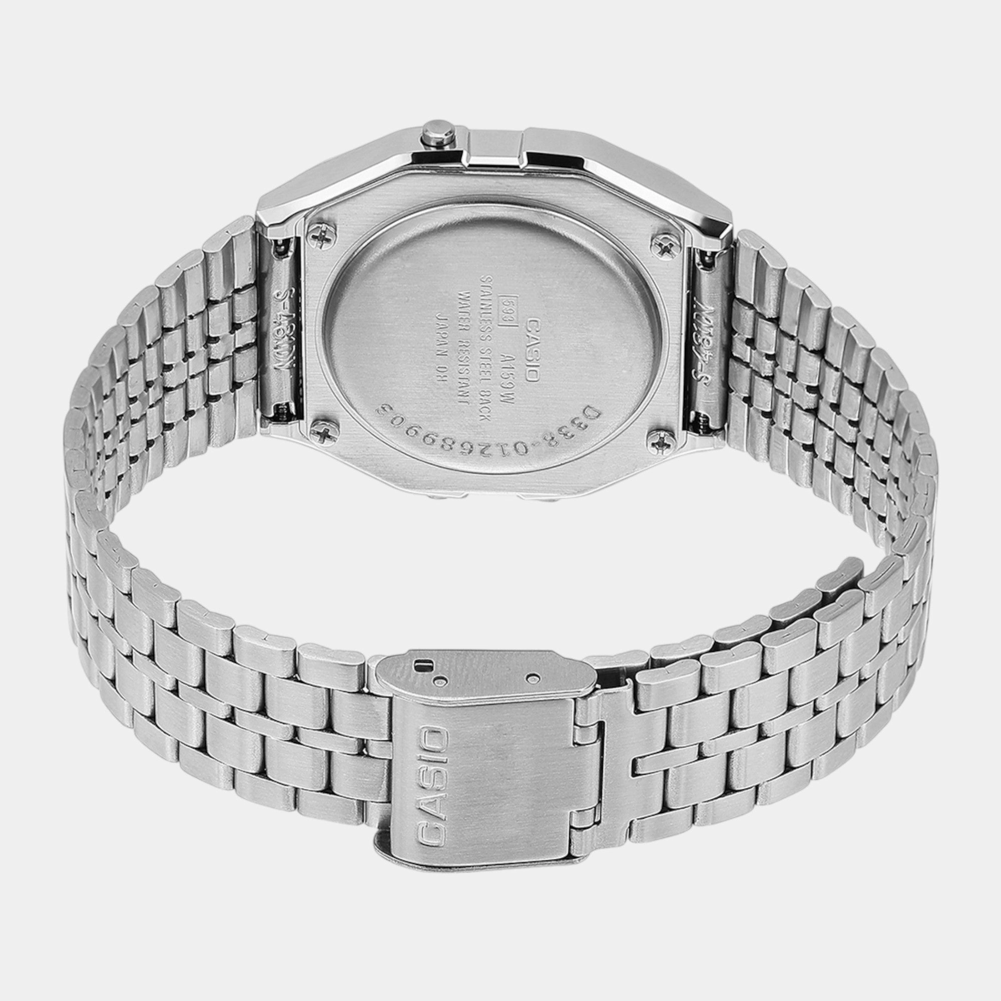 Unisex Vintage Black Dial Stainless Steel A159WA-N1DF - D338