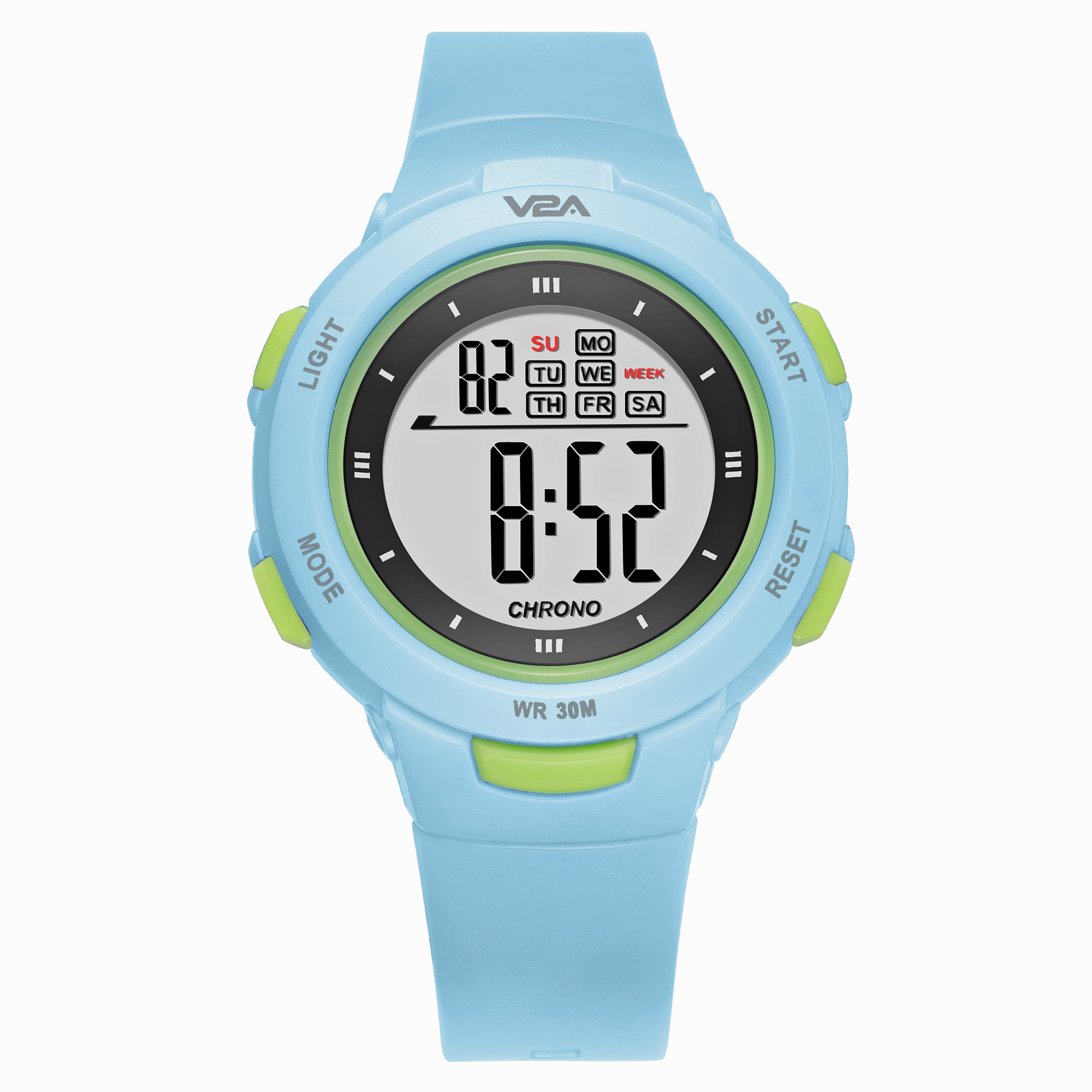 V2A Digital Water Resistant Pink Color Sports Watch for Women and Girls