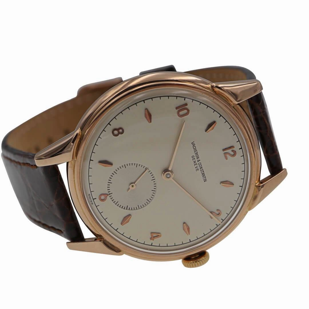Vacheron Constantin 18k Rose Gold Jumbo Men's Vintage Watch