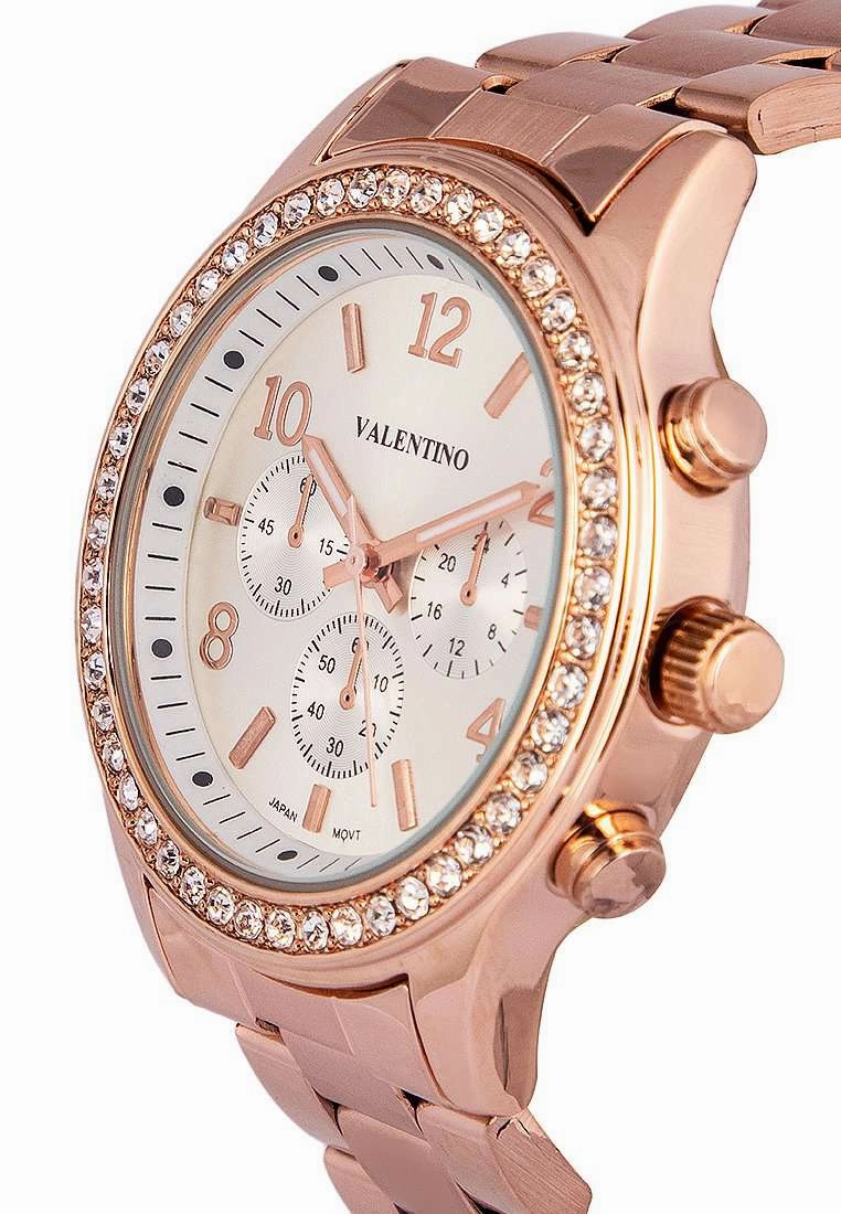 Valentino 20122245-SILVER DIAL Gold Watch for Women