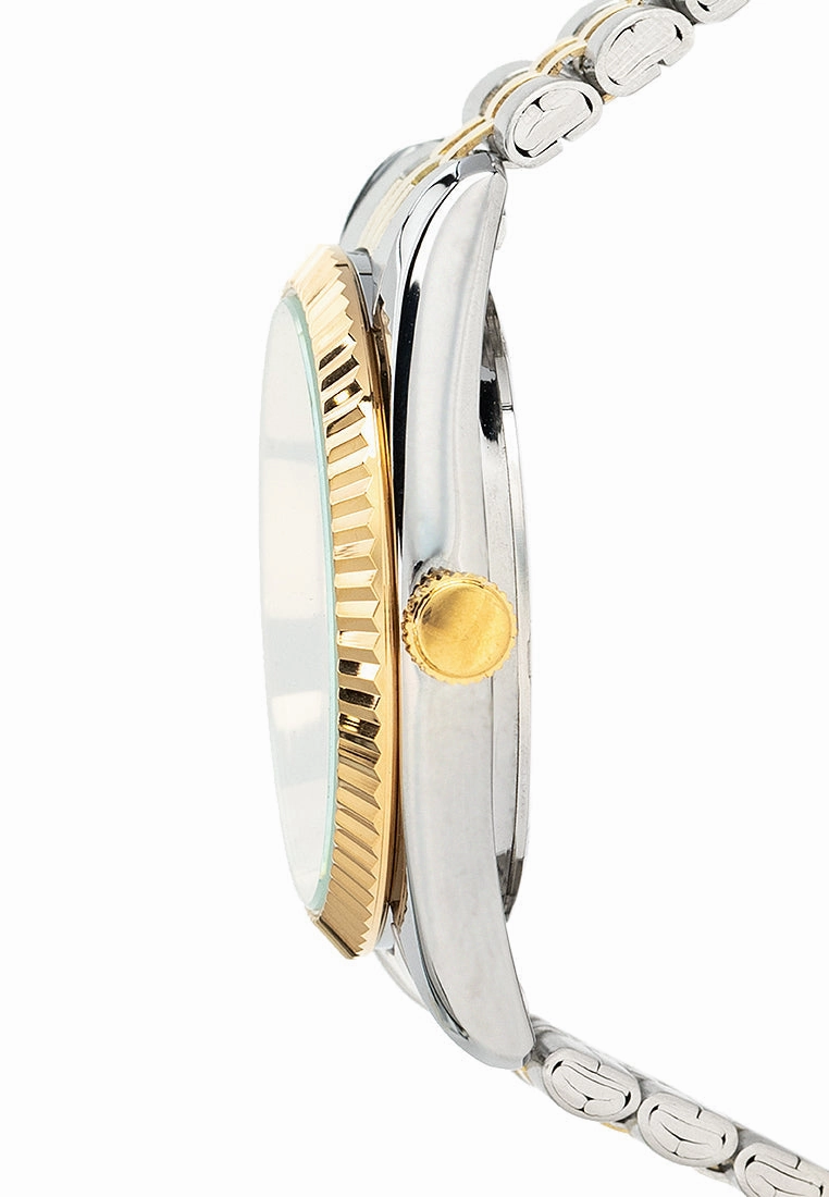 Valentino  20122402-TWO TONE - SILVER DIAL Stainless Steel Strap Analog Watch for Men