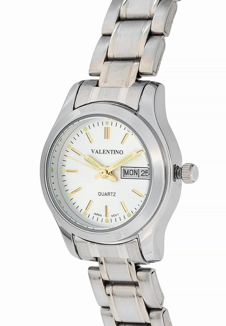 Valentino 20122424-SILVER DIAL Stainless Steel Strap Analog Watch for Women