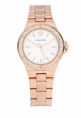 Valentino 20122434-SILVER DIAL Stainless Steel Strap Analog Watch for Women