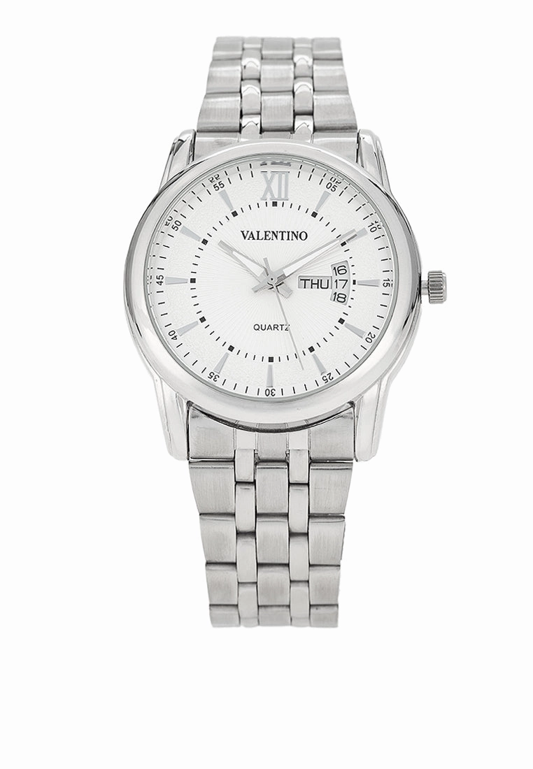 Valentino 20122438-WHITE DIAL Stainless Steel Strap Analog Watch for Men